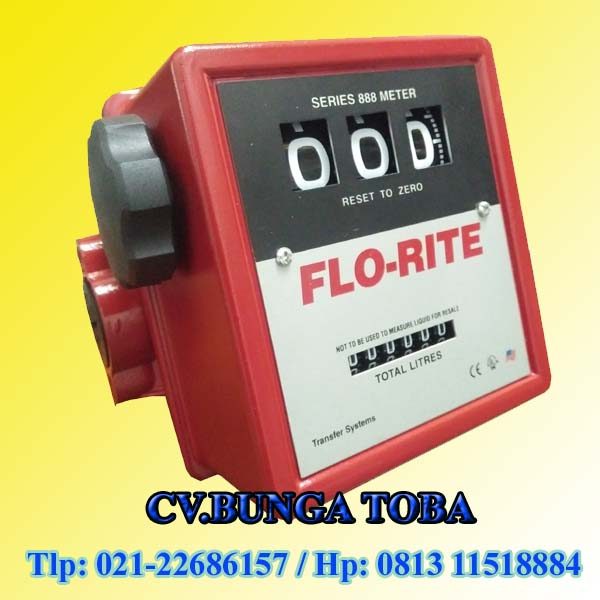 Flo rite series 888 flow meter solar - diesel flow meter - CV.bunga toba - Oil Flow meter - flo rite 1 inchi - flo rite 3 digit - jual flo - rite flow meter