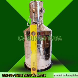 Bejana Ukur Spbu 10 Liter | Bejana spbu stainless | Bejana ukur stainless