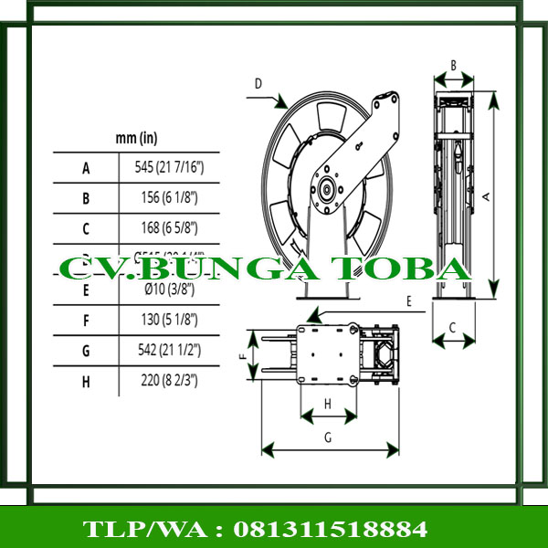 hosereel samoa RM12L hosereel samoa RM12L
