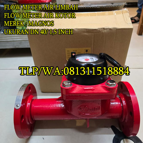 water meter air limbah magnos dn40 mm water meter air limbah magnos dn40 mm